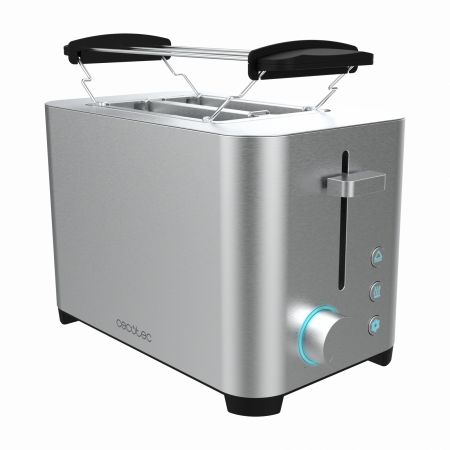 Prajitor de paine Cecotec YummyToast Double, 850 W, Inox, Indicator cu luminare LED [4]