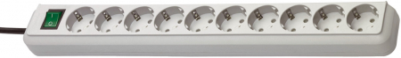 Prelungitoare - Prelungitor Brennenstuhl Eco-Line 10 prize, 3m H05VV-F 3G1,5 Alb