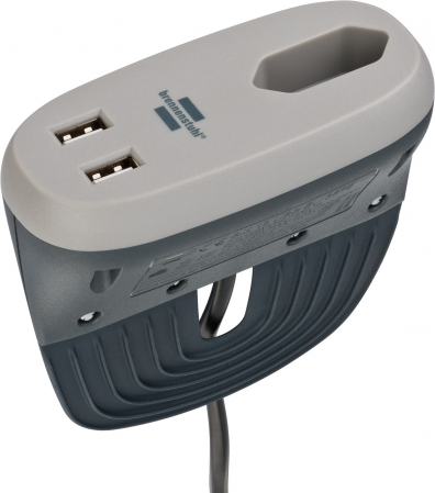 Prelungitoare - Prelungitor Brennenstuhl Estilo 1 priza, 2xUSB, pentru canapea pat