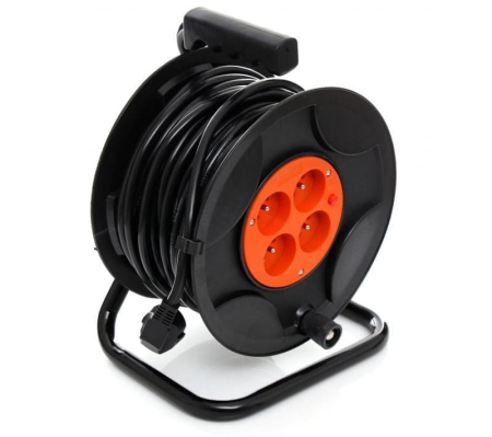 Prelungitor pe rola cu tambur, 25m, 3x2.5 mm, Kraft&Dele KD4017 [5]