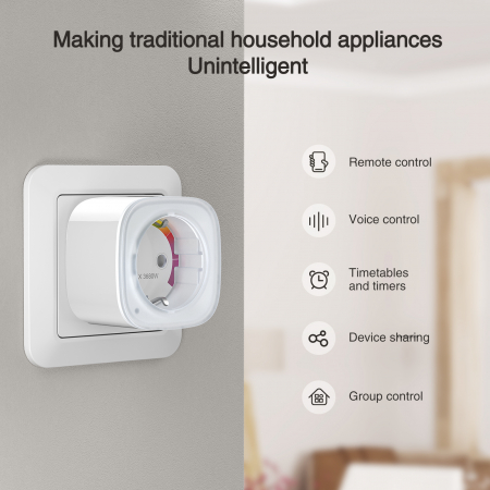 Priza inteligenta WiFi Gosund EP8, 16A, Control aplicatie [2]