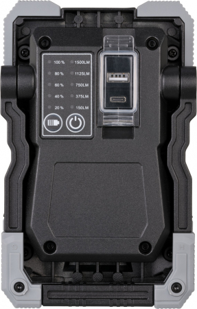 Proiector LED podea portabil Brennenstuhl RUFUS 1500 MA, Acumulator reincarcabil USB-C, 15W COB LED, 1500lm, 15W IP65, Powerbank [2]