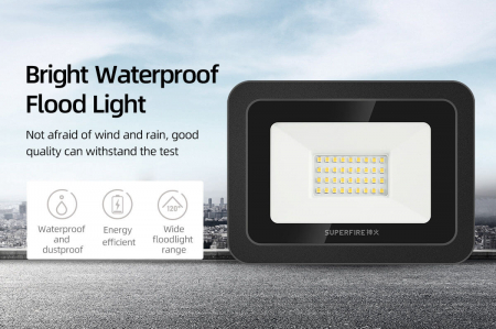 Proiector LED Superfire 30W, 2400 lm, 32 Leduri, lumina alb rece 6000K [1]