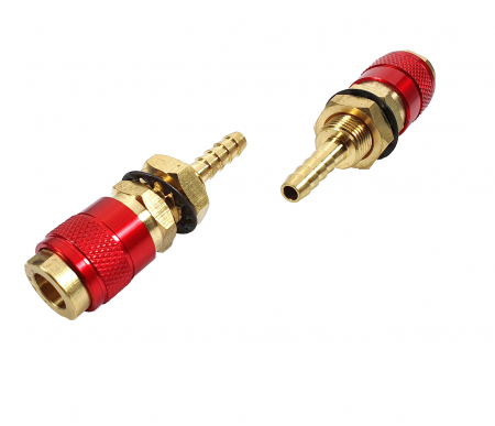 Accesorii sudura - ProWELD Conector furtun apa / aer (mama, rosu) MIG-500P