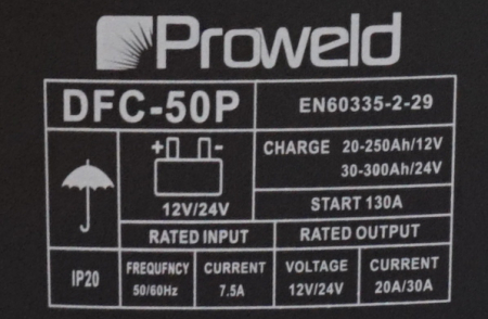 Casa si Gospodarie - ProWELD DFC-50P redresor acumulatori 12V/24V, functie Start