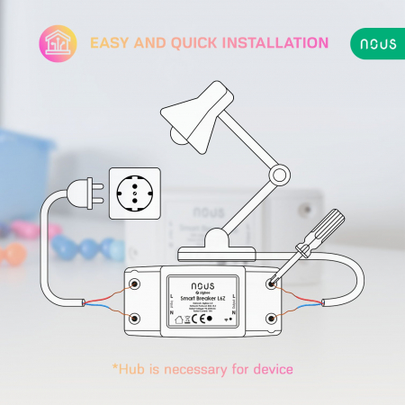 Releu wireless Nous L6Z, 10A, ZigBee [3]