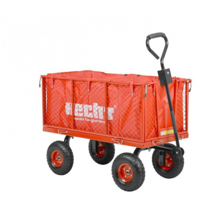 Tractorase de tuns gazonul - Remorca carucior pentru Tractorasele de gradina Hecht 52184