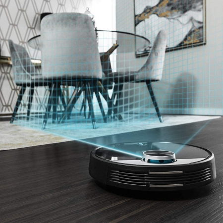 Robot de aspirare Cecotec Conga 3390, 4 in 1, 2300 Pa, Laser, Autonomie 150 minute, Rezervor lichide si praf, Functie mop, 2 perii centrale [2]