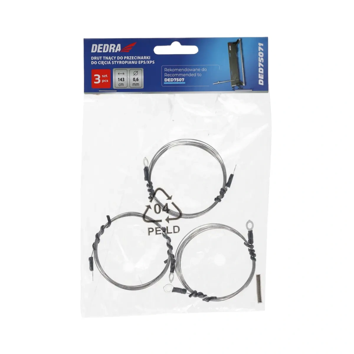 Sârmă de tăiere DEDRA DED75071 pentru tăietoare DED7507, set 3 bucăți [1]