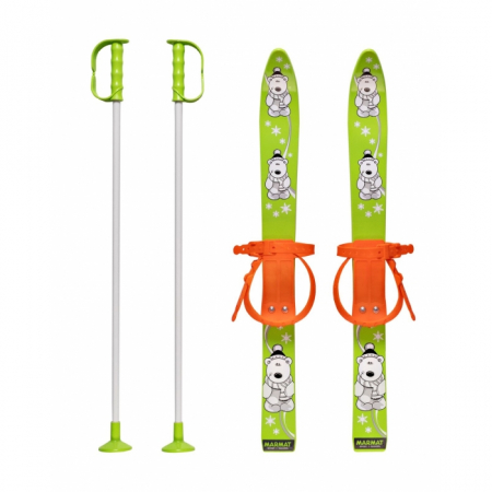 Timp liber - Schiuri copii Marmat 70 cm - Verde