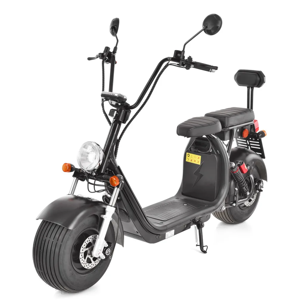 Scutere electrice - Scuter electric 1500 W, 45 km/h, HECHT COCIS ZERO BLACK