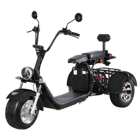 Scutere electrice - Scuter electric 2000 W, 45 km/h, HECHT COCIS MAX BLACK