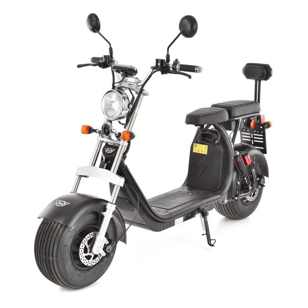 Scutere electrice - Scuter electric 1500 W, 45 km/h, HECHT COCIS BLACK