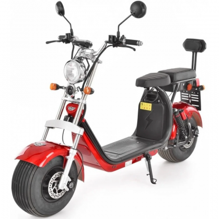 Scutere electrice - Scuter electric 1500 W, 45 km/h, HECHT COCIS RED