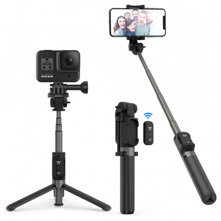Casa si Gospodarie - Selfie Stick Tripod TaoTronics TT-ST002, 3 in 1 cu Telecomanda Bluetooth detasabila