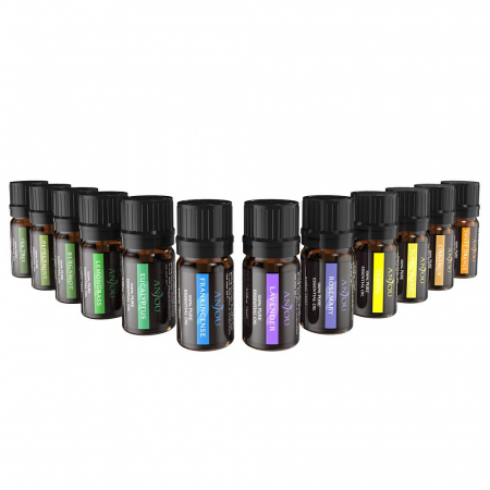 Aromaterapie si Beauty - Set 12 uleiuri esentiale Anjou 12x5ml puritate 100%
