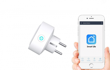 Set 2 prize inteligente WiFi Gosund SP1, 16A, Monitorizare consum energie, Smart Life, Tuya [1]