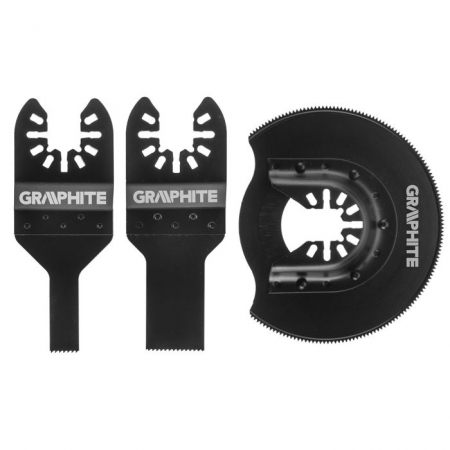 Discuri, lame, panze - Set 3 accesorii taiere metal pentru unealta multifunctionala 58G013, GRAPHITE 56H072