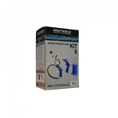 Set aer comprimat, pneumatic pistol, vopsit 6 piese KraftProfesional KD412 [4]