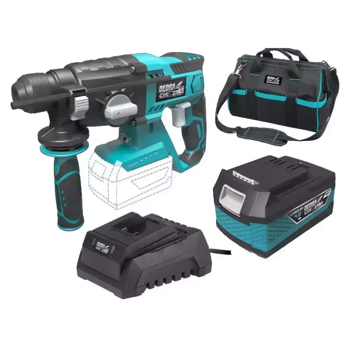 Masini de gaurit cu acumulatori - Set unelte electrice DED7017