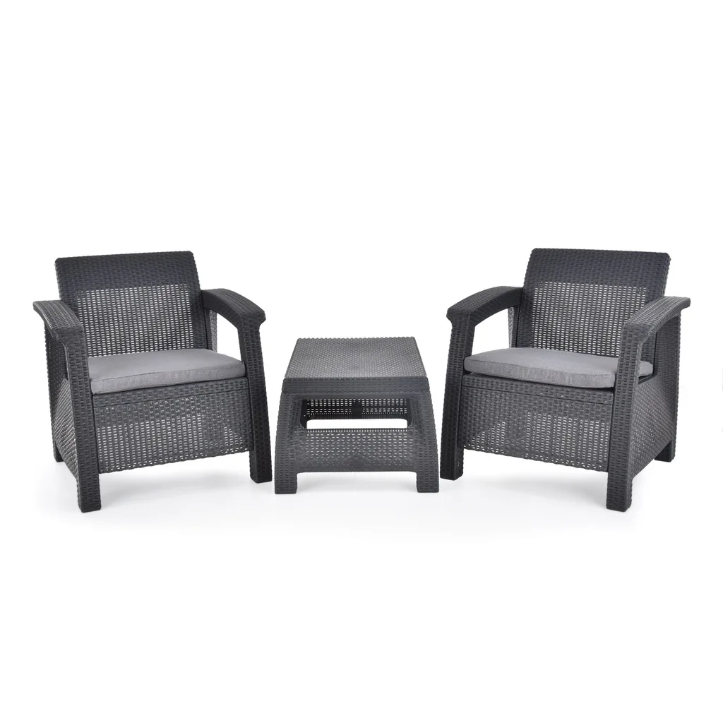 Mobila Gradina - Set de mobilier de grădină, 2 scaune și o masă - HECHT SIERRA