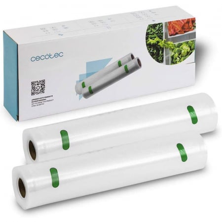 Electrocasnice - Set folie pentru vidare Cecotec, 20 x 600, pentru aparat de vidat FoodCare 600 Easy, 2 bucati
