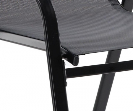 Set mobilier gradina Sersimo Torino, 2 scaune, 1 masa, gri inchis [3]