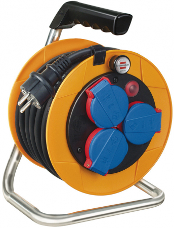 Set Prelungitor Exterior Brennenstuhl Power-Pack IP44 cu tambur, 3 prize, 10m H07RN-F 3G1,5, prelungitor 10m H07RN-F 3G1,5 Prelungitor 5 m cu priza H07RN-F 3G1,5 [1]