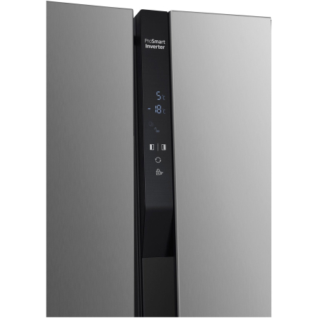 Side by side Beko GNO5322XPN, 532 l, Clasa E, NeoFrost Dual Cooling,Compresor ProSmart Inverter, Display with touch control, H 177 cm, Inox [2]