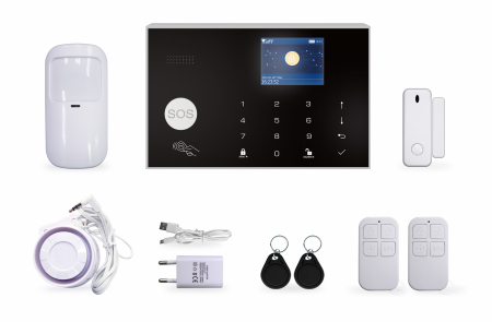 Casa si Gospodarie - Sistem de alarma Smart Rovo ZX-G30 Wifi, GSM, 433MHz, Tuya, alerta prin SMS, apel vocal, notificare pe telefon