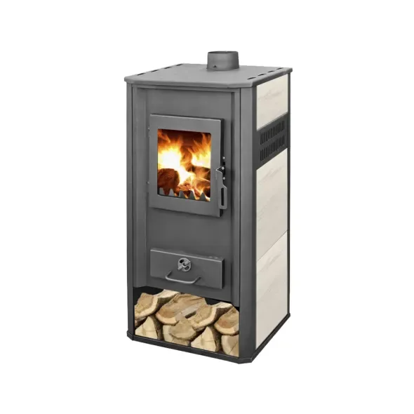 Casa si Gospodarie - Soba semineu din otel cu schimbator de caldura,  20-22 kW, presiune 2,5 bar, HECHT MAGNIS