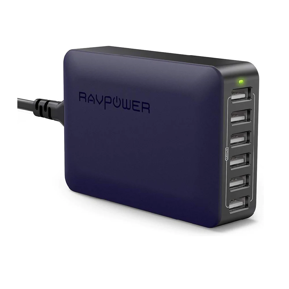 Camere Video Sport - Statie de Incarcare USB cu 6 Porturi, , 2.4A   port, 12A max, Tehnologie iSmart, RavPower, RP-PC028
