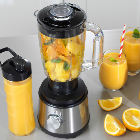Storcator-Blender 4 in 1 legume fructe, Petra Germania, vas 1 L, 2 trepte putere, functie puls, vas cafea, recipient smothie, recipient suc, 400W [2]