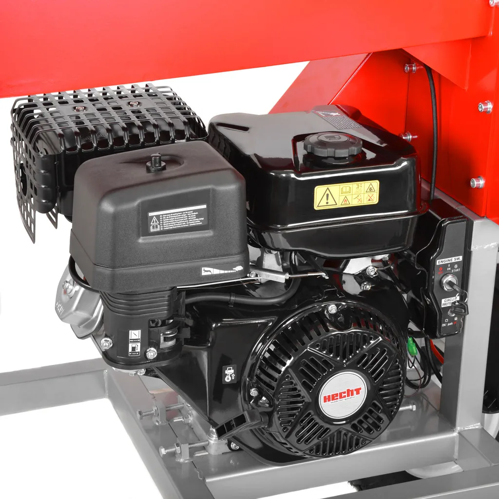 Tocator lemne motor 15 CP, benzina, pornire electrica, lungime lemn 10-22 cm, diametru lemn 12 cm, HECHT 6645 [7]