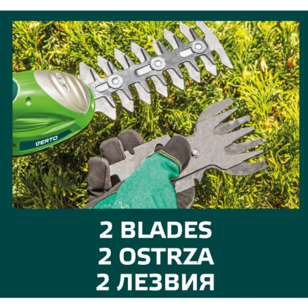 Trimmer gazon si iarba, accumulator 7.2V, Li-Ion 52G311 VERTO [7]