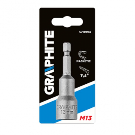 Tubular magnetic, 13 x 65 mm, ax 1/4 " 57H994 GRAPHITE [1]