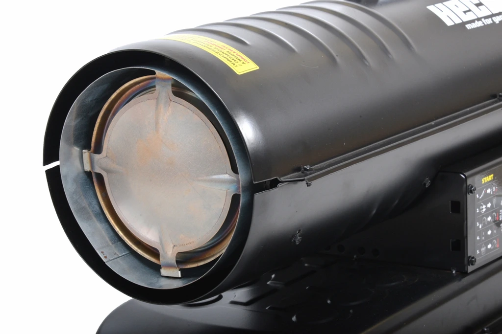 Tun de caldura, pe motorina, 20 KW, 2L/h, suprafata incalzita 166 m², rezervor 19 L, cu roti si maner, HECHT3021 [4]