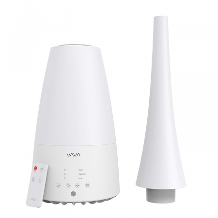 Electrocasnice - Umidificator de aer cu ultrasunete VAVA 3L, Telecomanda, 280ml h, Silentios,  3 trepete putere, 25W