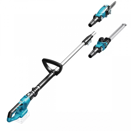 Trimmer gard viu - Unealta dublu-functionala fierastrau OREGON + foarfece pe brat cu acumulator 18V, DEDRA SAS+ALL DED7096