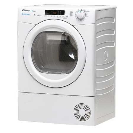 Uscator de rufe Candy CRE H10A2DE-S, Pompa de caldura, EasyCase, Kilo detector, 10 kg , Clasa E, Alb [1]