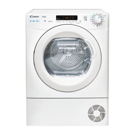 Electrocasnice Mari - Uscator de rufe Candy CRE H10A2DE-S, Pompa de caldura, EasyCase, Kilo detector, 10 kg , Clasa E, Alb