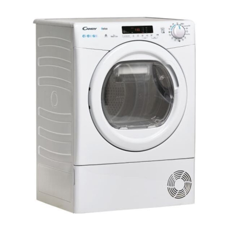 Uscator de rufe Candy CRE H10A2DE-S, Pompa de caldura, EasyCase, Kilo detector, 10 kg , Clasa E, Alb [2]
