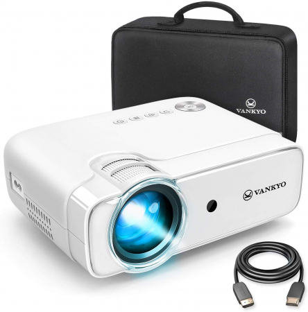 Media - Videoproiector Vankyo  Leisure 430, 4000 Lumeni, LED, HDMI, SD, AV, VGA, USB, Geanta de transport, Telecomanda, Cablu HDMI