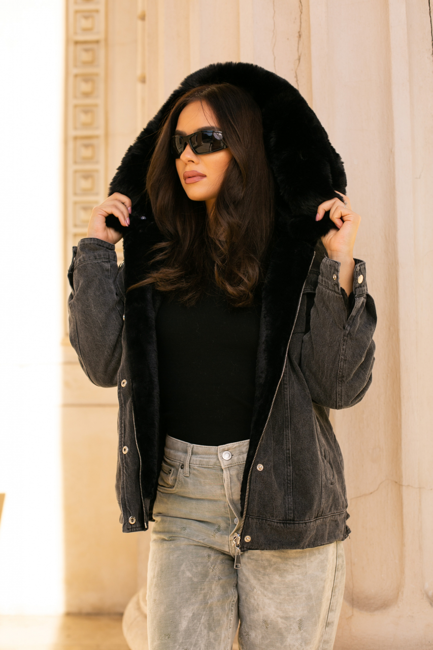 Geaca cu 2 fete Monati - Urban Luxe Negru [6]