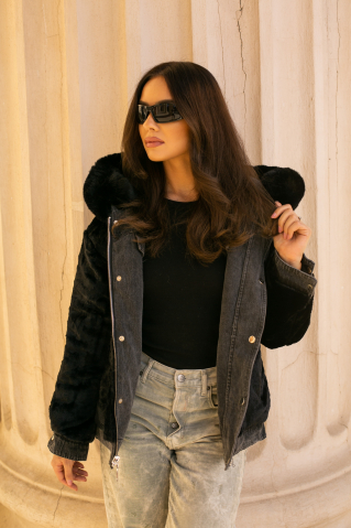 Geaca cu 2 fete Monati - Urban Luxe Negru [3]