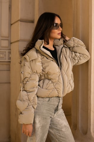 IMBRACAMINTE DE EXTERIOR - Geacă puffer - Beige Dream