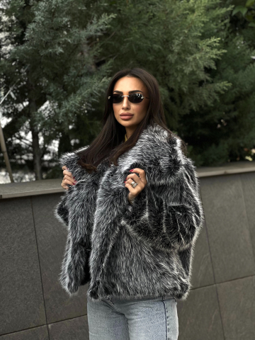 IMBRACAMINTE DE EXTERIOR - Haină de blană - Elysian Dream Black