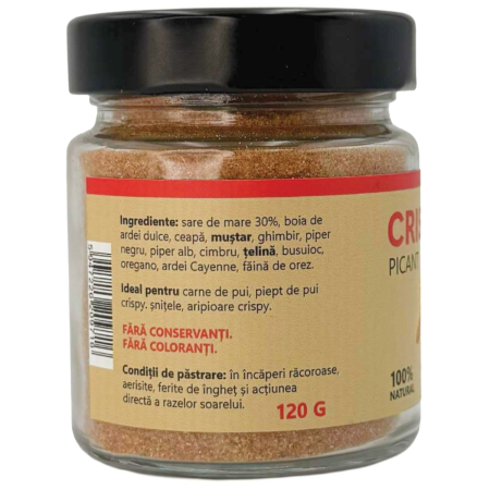 Condiment Crispy Picant MONK – Mix de Condimente pentru Pui Crispy, Strips, Wings și Fingers, Picant Mediu [1]