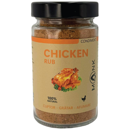 Dry Rub - Dry Rub Chicken MONK – Condiment pentru Pui, Rotisor, Cuptor și Afumătoare