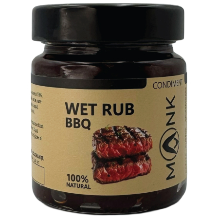 Wet Rub BBQ MONK – Pastă de Condimente pentru Carne la Grătar